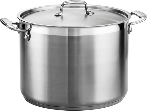 Tramontina Gourmet Stainless Steel 16-Quart Stock Pot with Lid