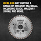 DEWALT Diamond Blade for Masonry, Dry Cutting, Continuous Rim, 7/8-Inch Arbor, 4-1/2-Inch (DW4725)