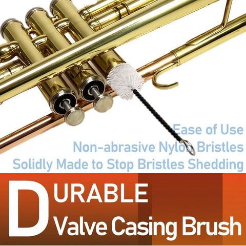Libretto Trumpet (Cornet) All-Inclusive Care Kit w/Instructions: Valve Oil+Slide Grease+Cleaning Cloth+Mouthpiece/Valve/Bore Brushes, Giftable Handy Case, Time to Clean & Extend Life of Your Trumpet!