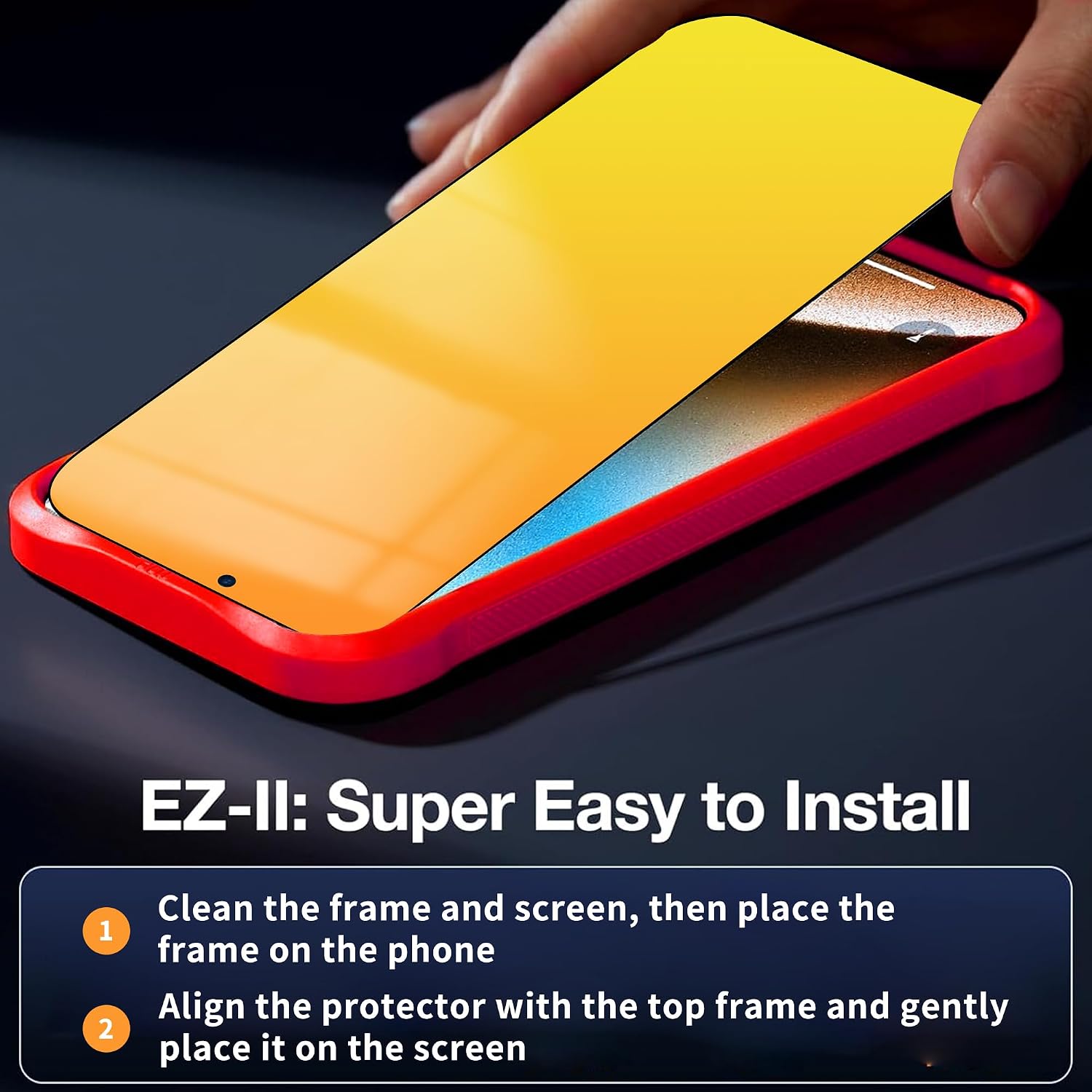 Privacy Screen Protector for iPhone 14/13 /13 Pro (Gold)