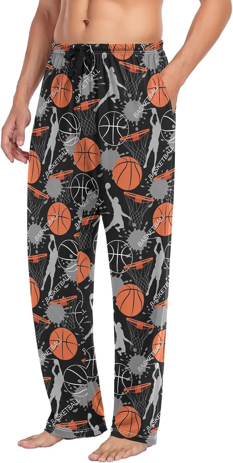 Men's Pajama Pants Soft Sleep Lounge Pjs Bottoms