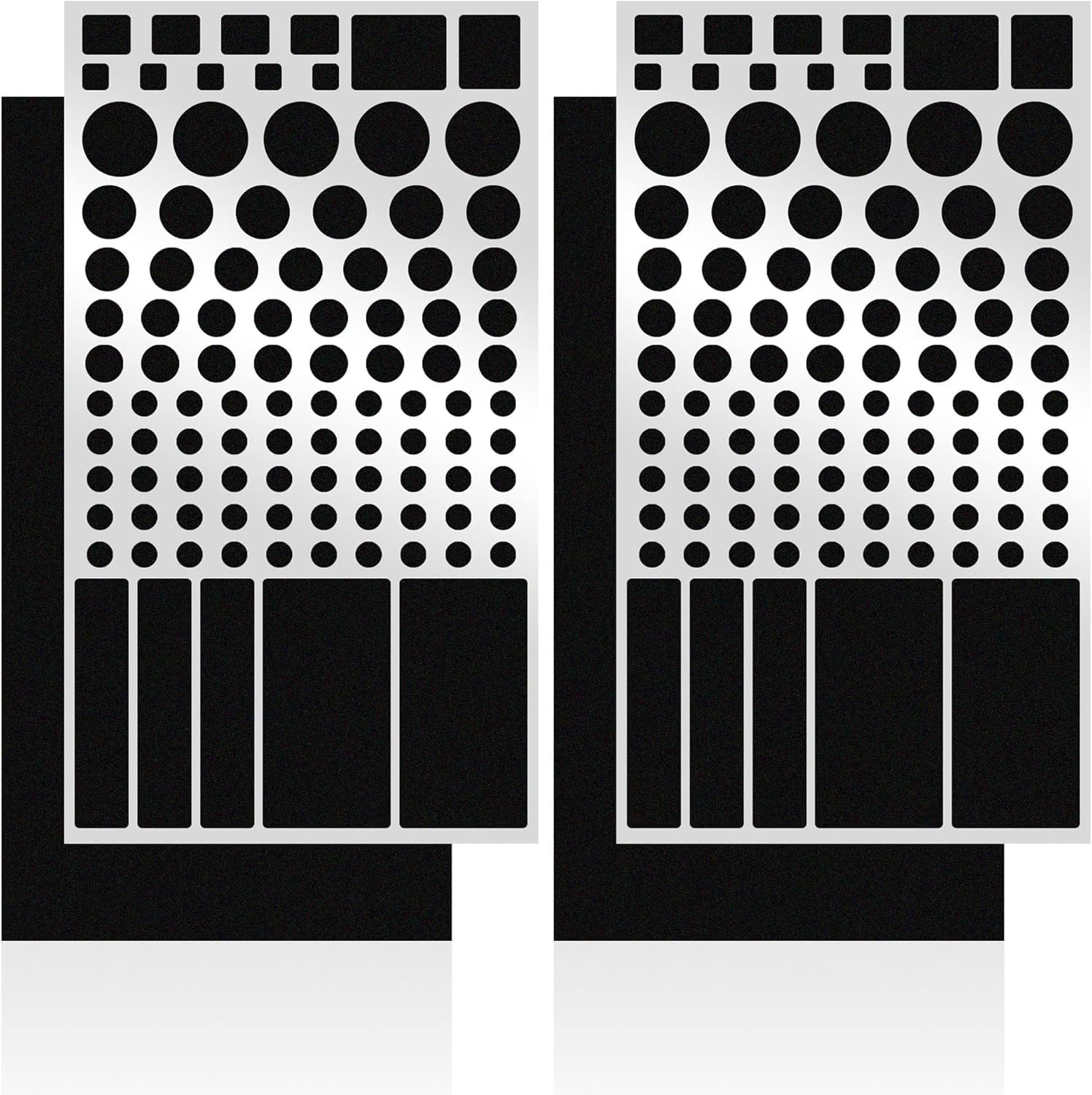 FLANCCI LED Light Blocking Stickers, Light Dimming Stickers, (2 Sheets) Dimming Sheets (4 Sheets 80%)