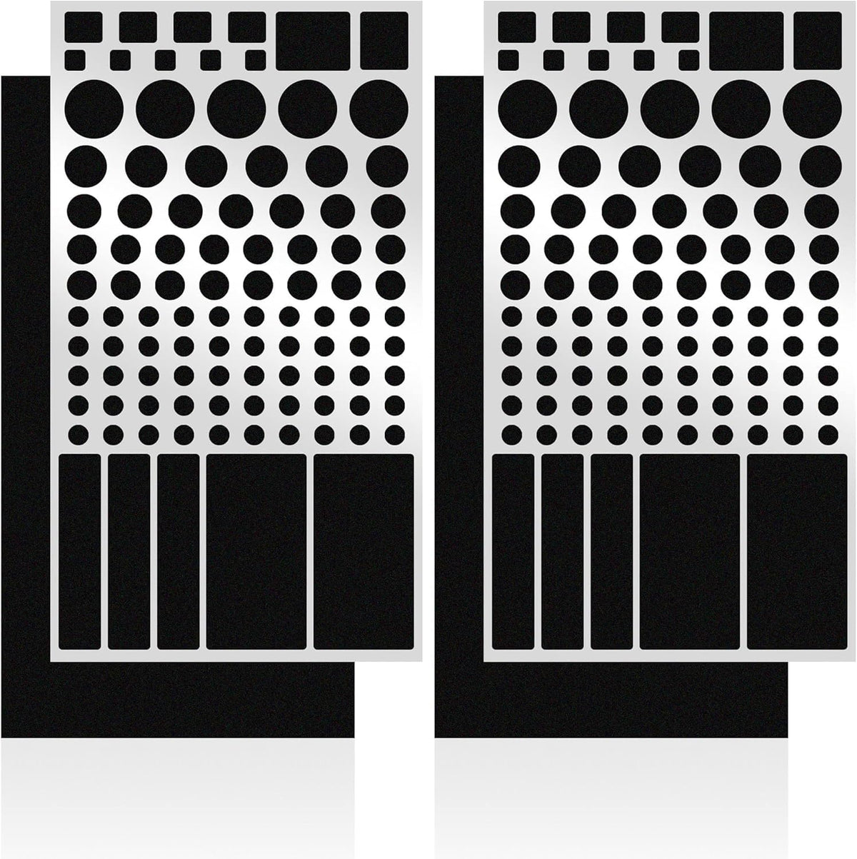 FLANCCI LED Light Blocking Stickers, Light Dimming Stickers, (2 Sheets) Dimming Sheets (4 Sheets 80%)