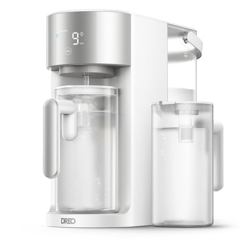 DREO Reverse Osmosis Water Filter Countertop, RO Filtration System, 3:1 Pure to Drain, TDS & Filter Life & 2 Autofill Pitchers, Install-Free, Self-Cleaning Water Purifier, RO Water Filter