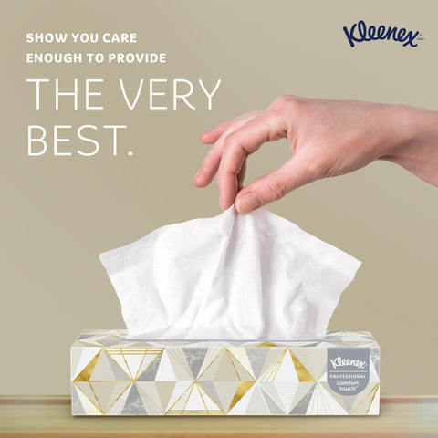 Kleenex Professional Facial Tissue, Bulk, 48 Boxes x 125 Tissues (21606)