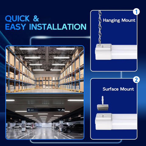hykolity 4FT Linkable LED Shop Light for Garage, 6500LM