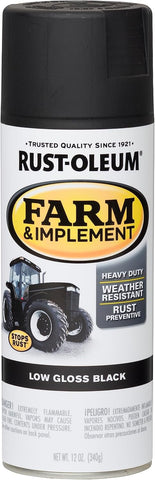 Rust-Oleum Farm & Implement Gloss Black Spray Paint