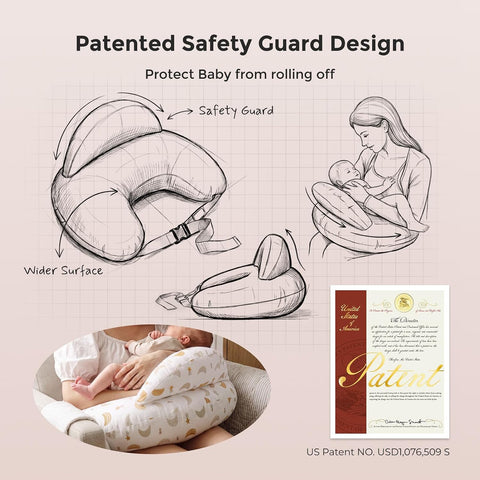 Momcozy Original Nursing Pillow for Breastfeeding - Innovative Safety Guard