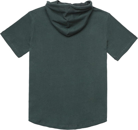 Dubinik®Short Sleeve Hoodie Lightweight Soft Cotton Moisture Wicking Kangaroo Pocket Short Sleeve Hoodie For Men