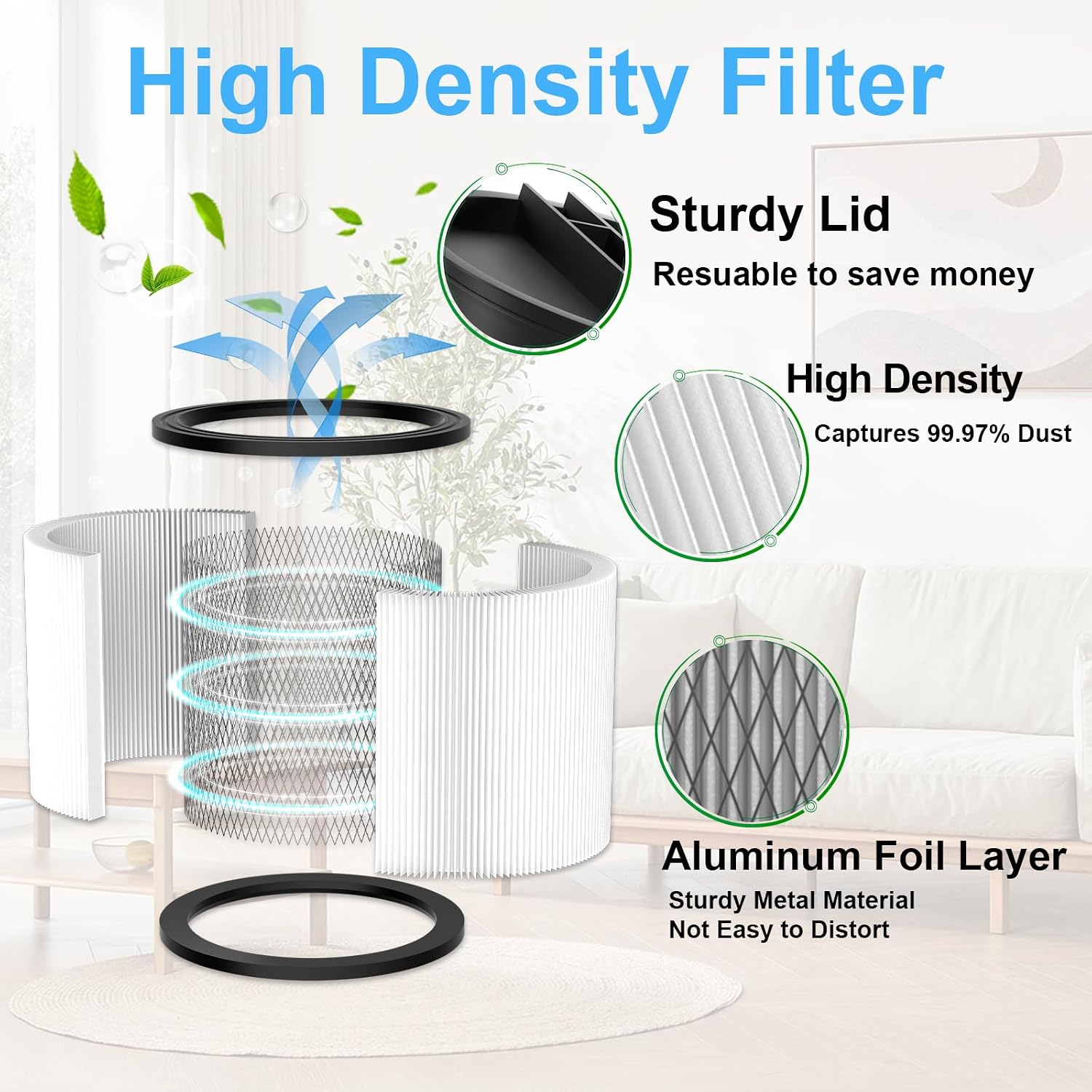 Replacement Filter Compatible with Shop-Vac 90350 90304 90333 Replacement fits most Wet/Dry Vacuum 5 Gallon and above (1)