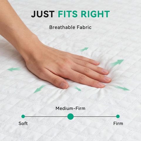 6 Inch Twin Mattress, Twin Size Mattress in a Box with Memory Foam, Medium
