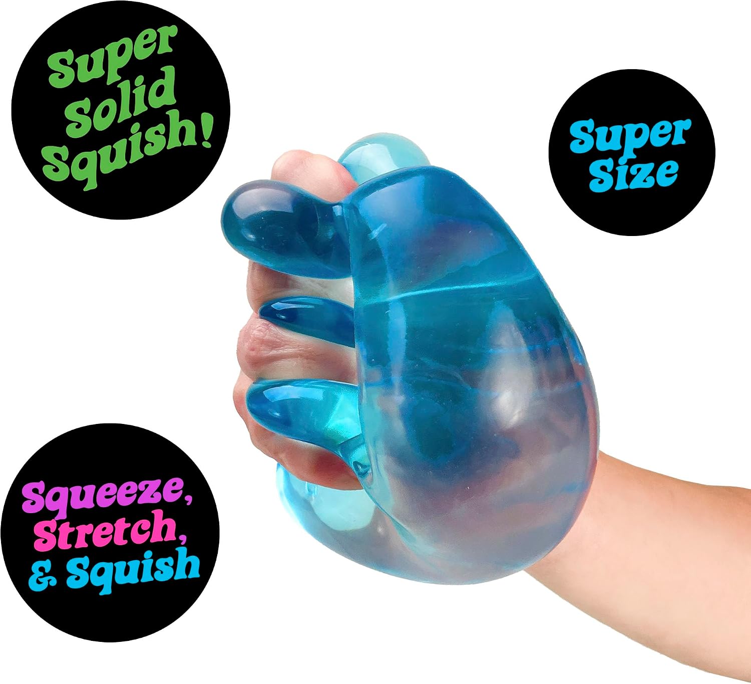 Schylling NeeDoh Nice Berg - Giant NeeDoh Nice Cube - Sensory Squeeze Toy with a Super Solid Squish (Pack of 1)