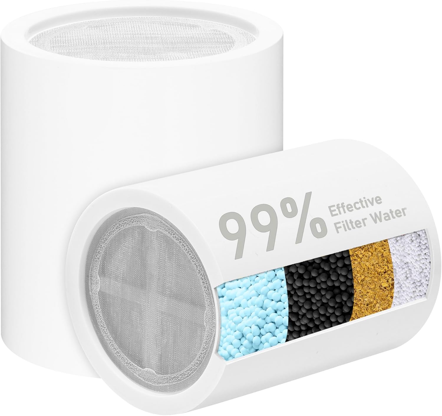 BBLIFE 2-Pack Shower Filter Replacement Cartridges with NSF-Certified Media