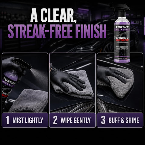 Ceramic Coating Spray - Clean, Glossy, Protected Paint in 15 Minutes Flat