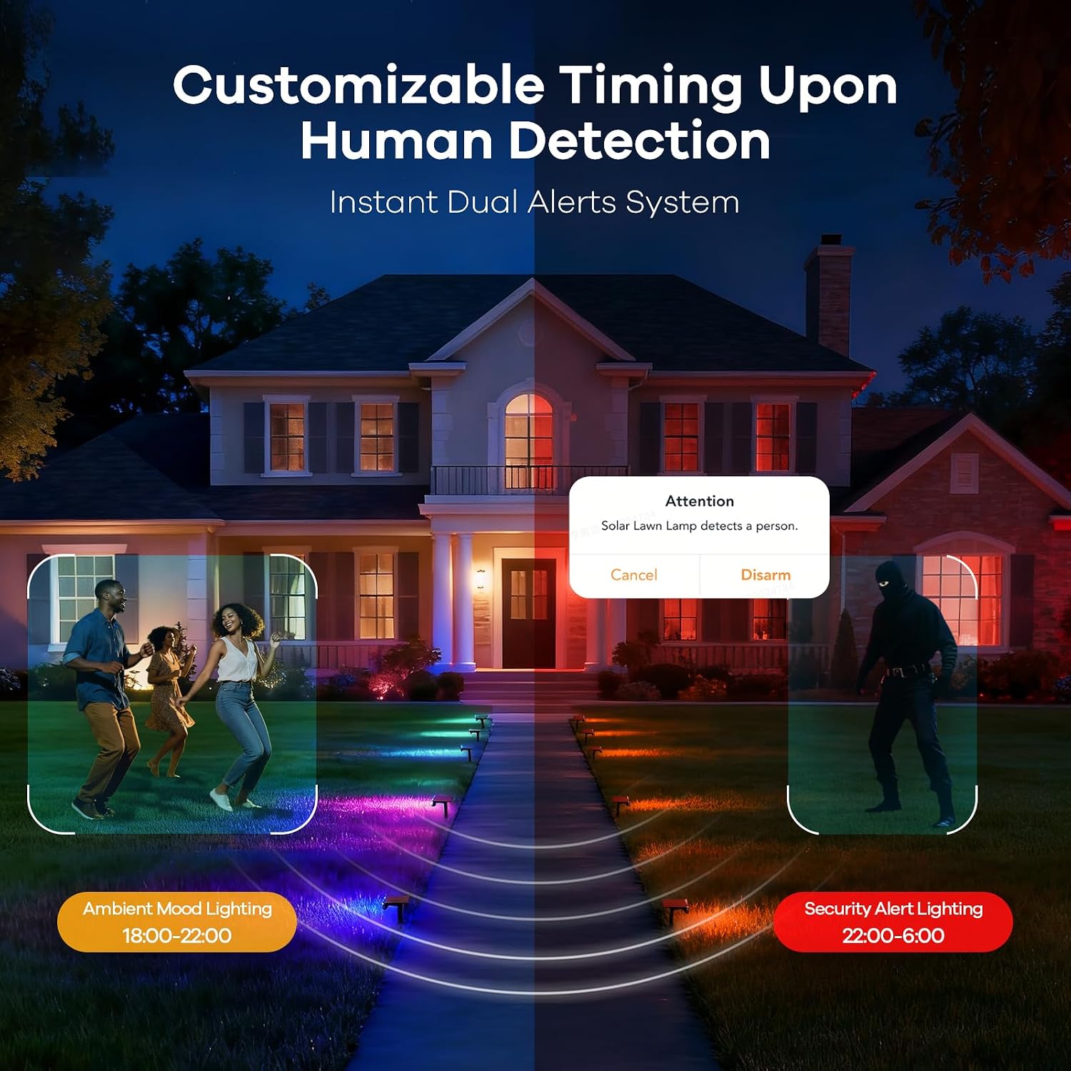 Linkind Smart Solar Lights SL5 with Motion Sensor, Halloween Lights Outdoor