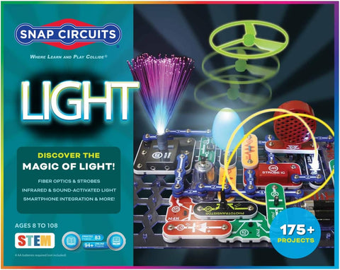 SNAP CIRCUITS Light STEM Electronics Kit, 175+ Projects, Ages 8+