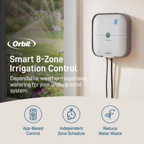 Orbit B-hyve Indoor Smart Sprinkler Controller, 8-Zone - 57925