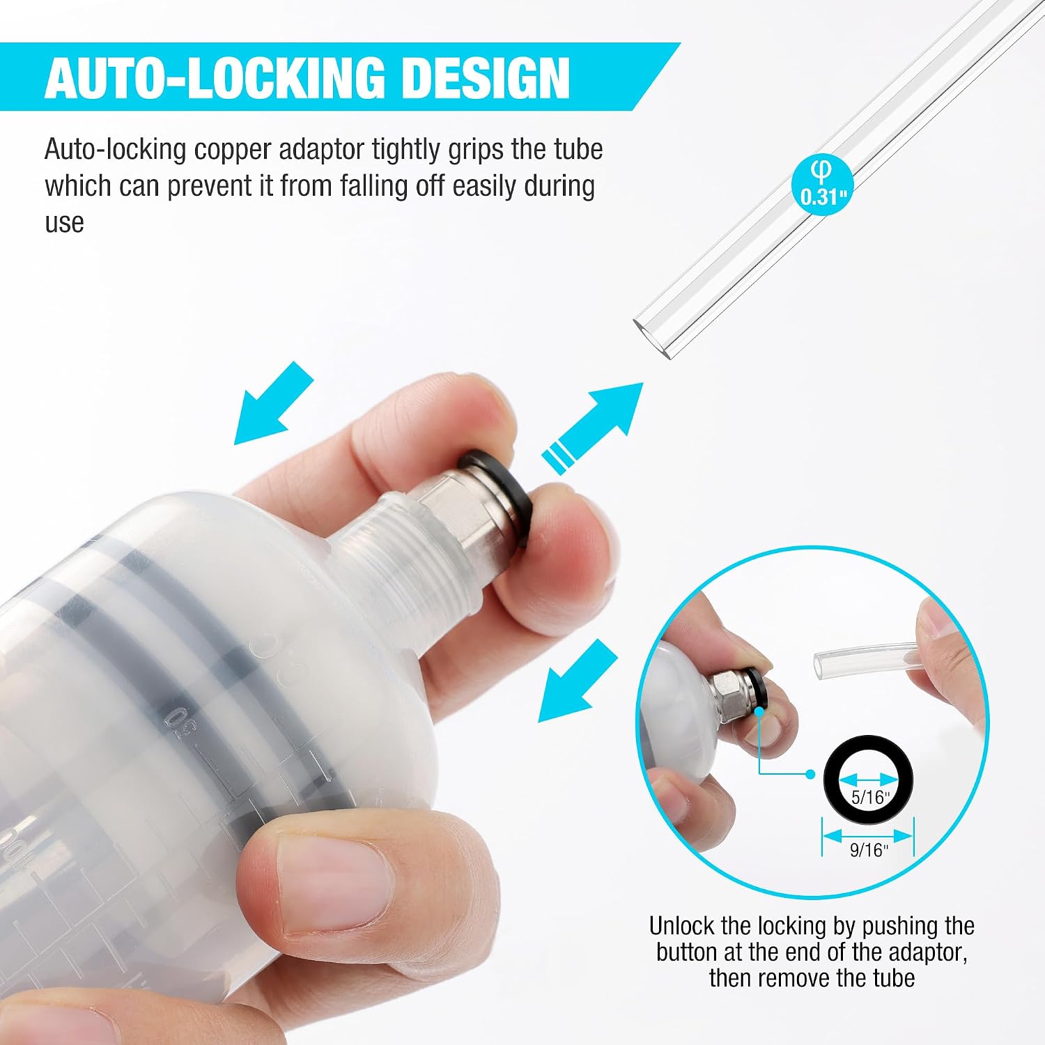 DURATECH 500CC Fluid Extractor with Long Hose and Extension Tubes