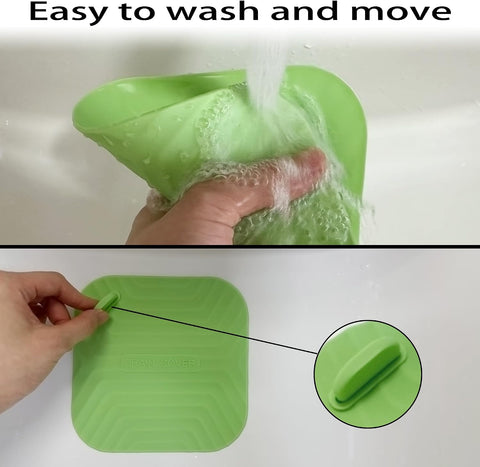 2 Pcs Green Shower Drain Cover Tub Stopper(5.9 x 5.9 Inch)