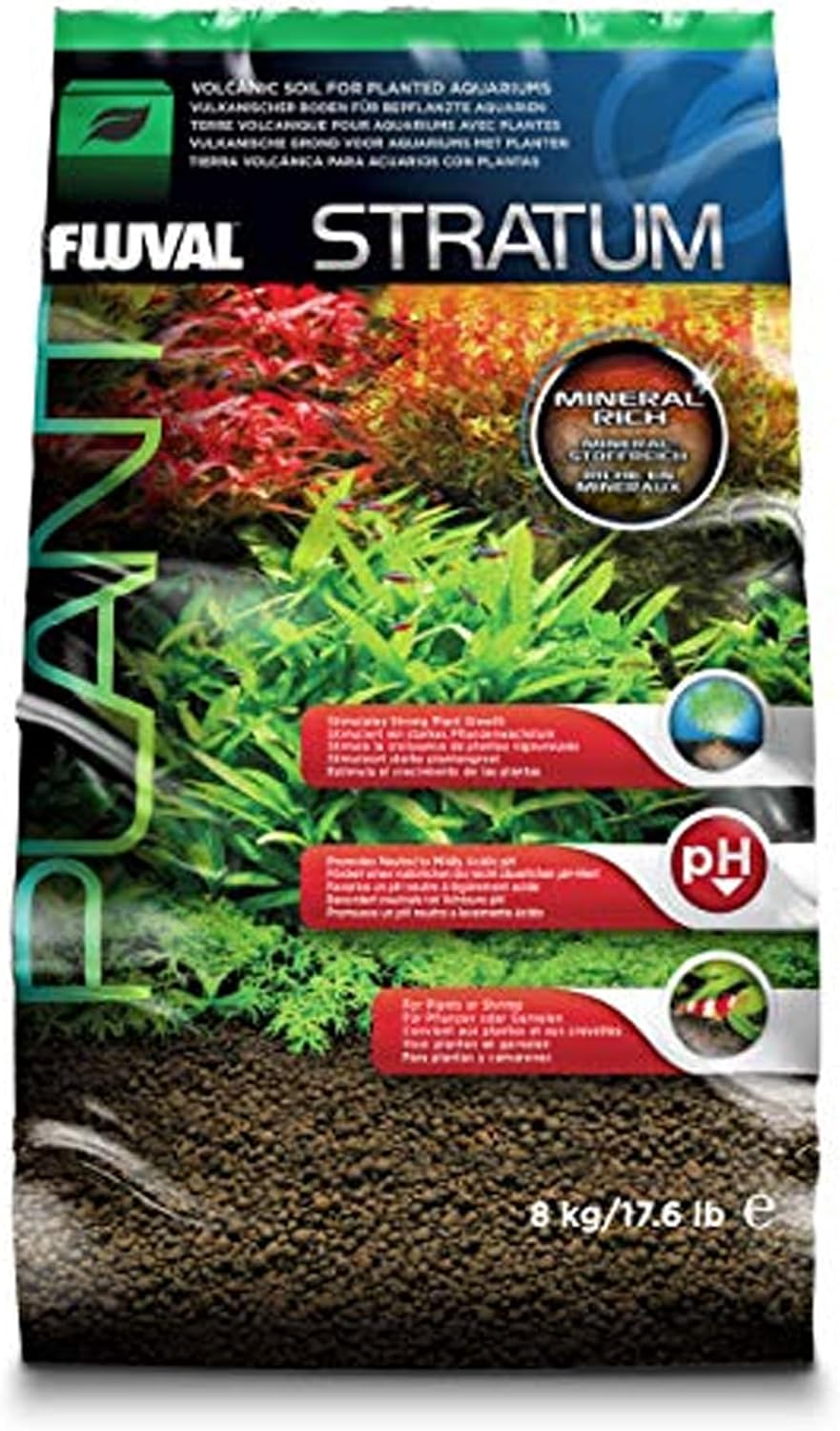 Fluval 12693 Plant and Shrimp Stratum for Freshwater Fish Tanks, 4.4 lbs.