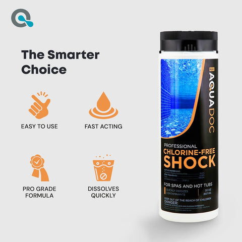 AquaDoc Non Chlorine Hot Tub Shock - Enhanced Spa Oxidizer - 32oz