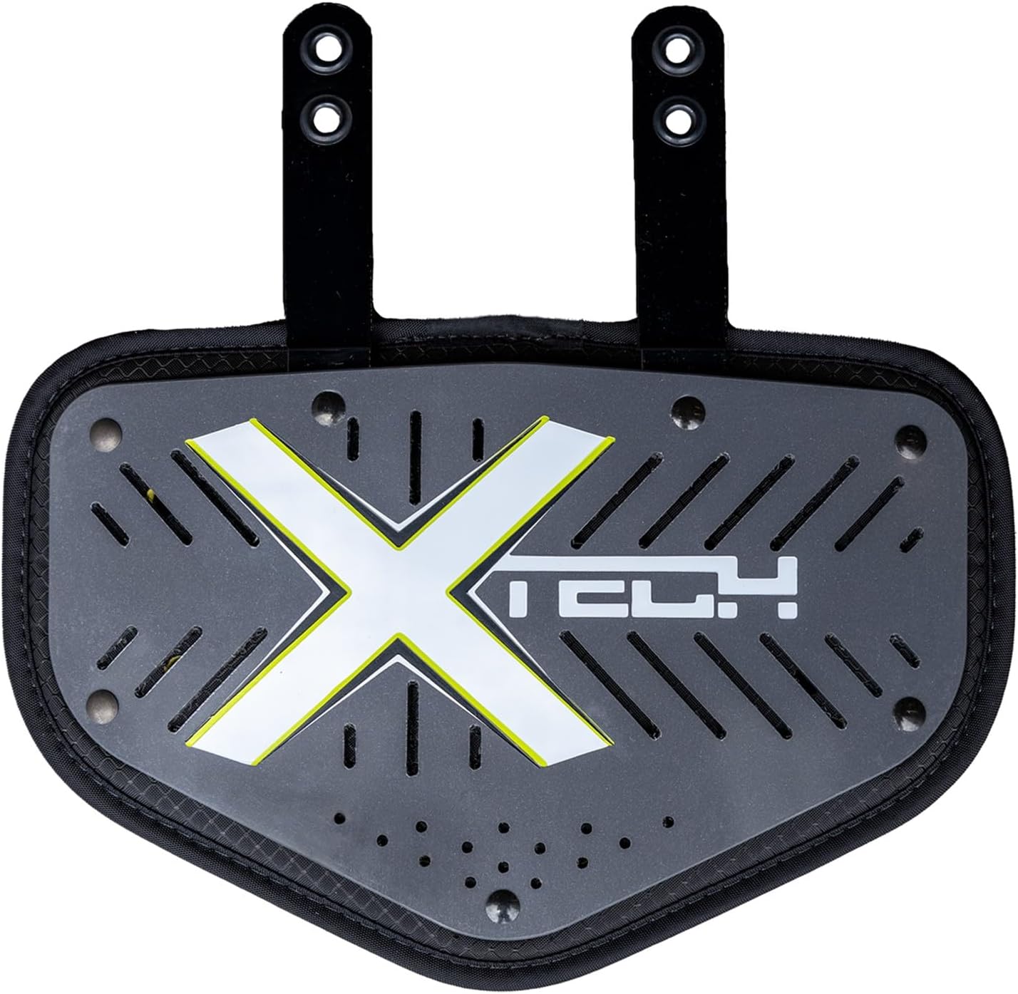 XTECH Vented 5-Sided Football Backplate - Universal Adjustable Back Plates for Adult Mens and High School Players for Football Shoulder Pads - Protective Gear and Accessories