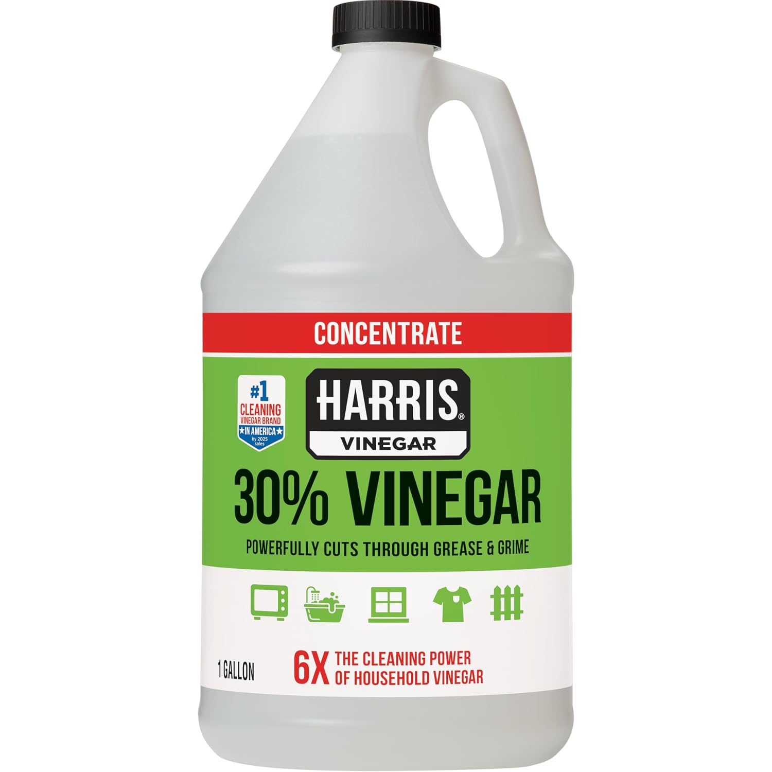 HARRIS 30% Vinegar Concentrated Extra Strength — All Purpose Cleaner for Home, Garden & Patio