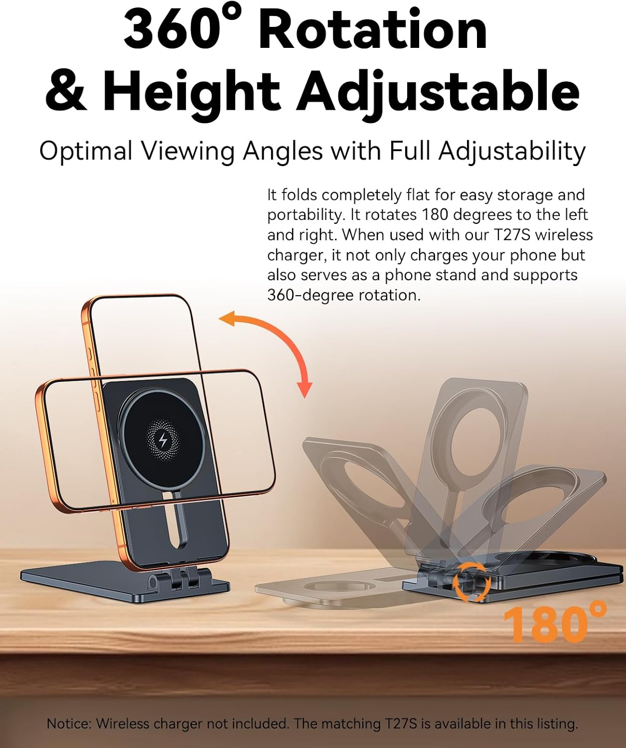 Wireless Charger Stand Matching Only for with T27S Wireless Charger