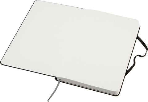 Amazon Basics Classic Blank Notebook, Hardcover, 240 Pages, 5" x 8.25", Black
