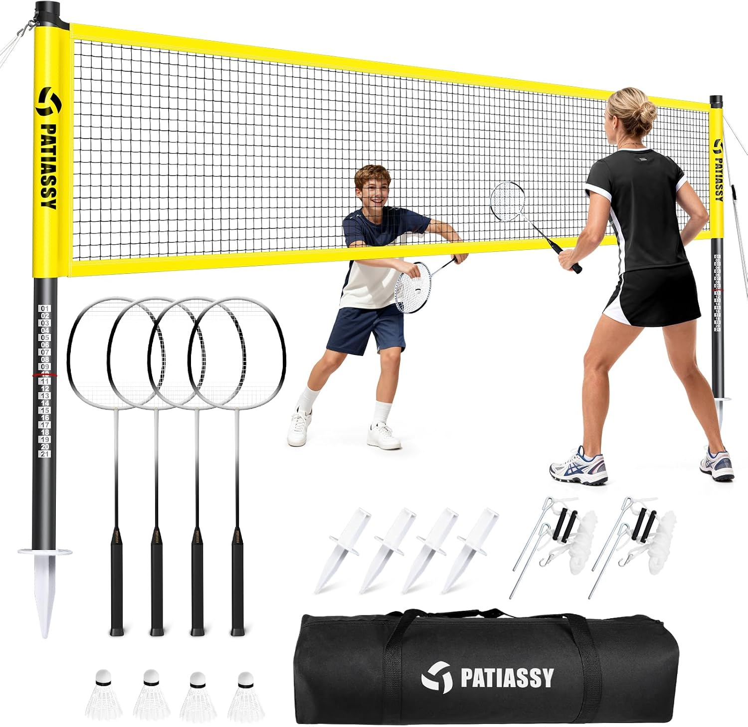 Complete Badminton Set for Backyard Outdoor Badminton Net & Racket