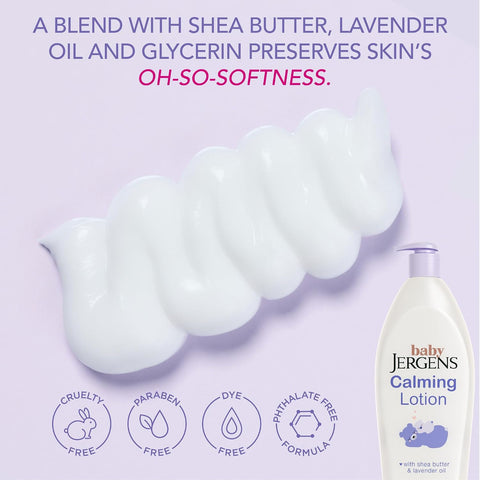 Jergens Baby Calming Lotion With Shea Butter & Lavender Oil, 16.8 Fl Oz