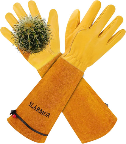 Gardening Gloves for Women Men, Long Thorn Proof Rose Pruning Glove