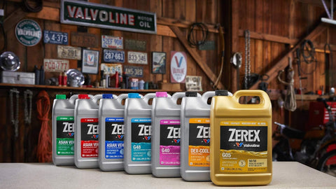 Zerex Asian Vehicle Red Silicate and Borate Free 50/50 Prediluted Ready-to-Use Antifreeze/Coolant 1 GA, Case of 6