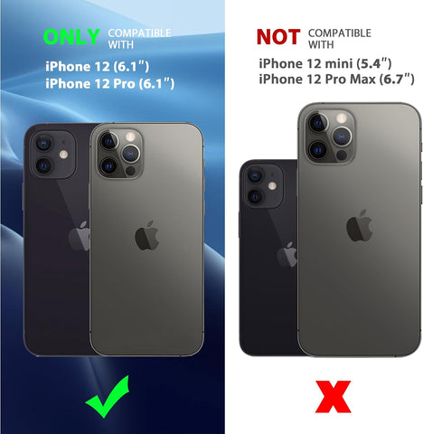 CACOE Magnetic Case for iPhone 12 & iPhone 12 Pro 6.1 inch, Dark Blue
