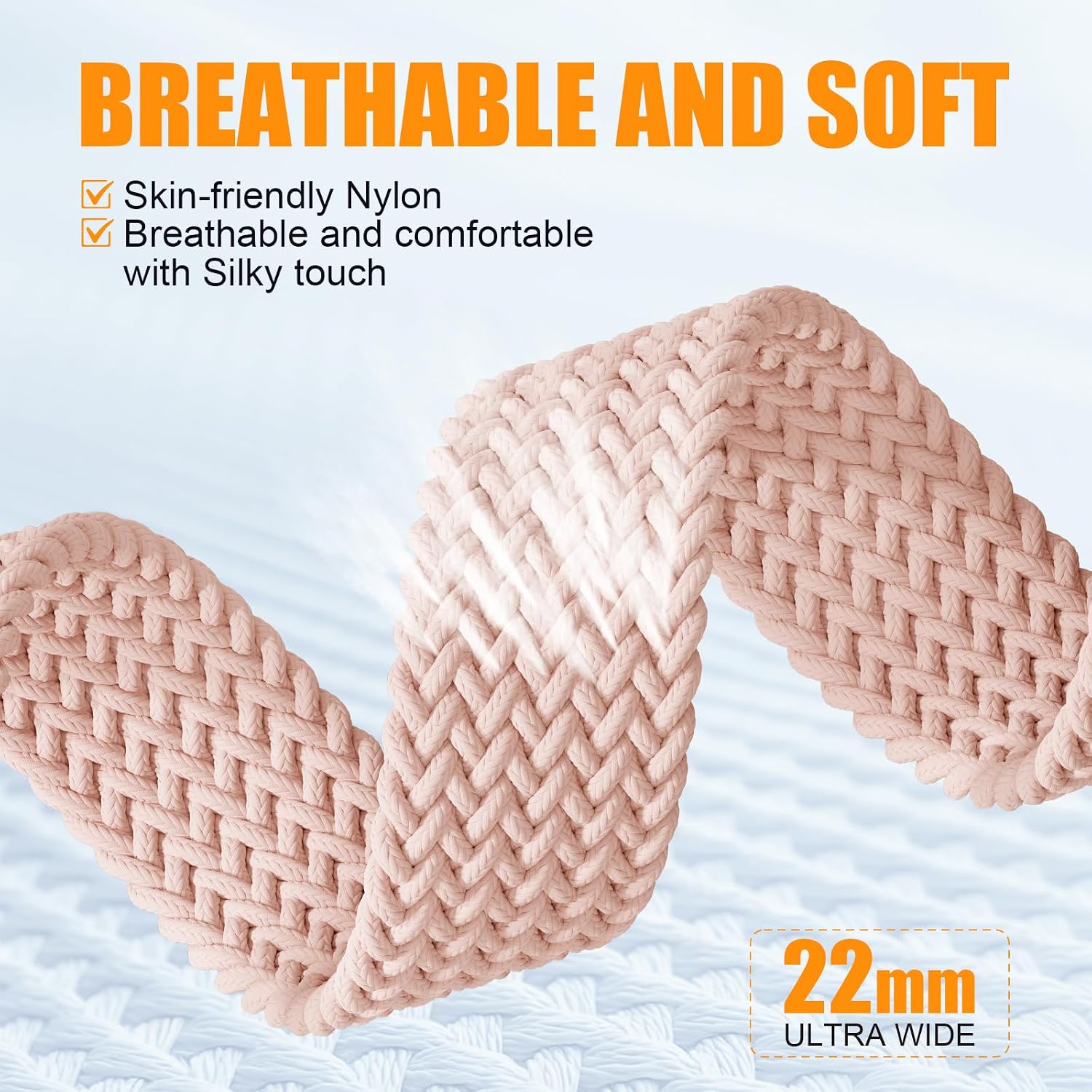 Magnetic Braided Stretchy Loop - Compatible with Apple Watch Band 42mm 46mm 40mm 41mm 44mm 45mm 38mm Ultra 3/2 49mm Women Men,Elastic Woven Fabric Nylon Strap for iWatch 11 10 9 8 7 6 5 4 3 SE Ultra