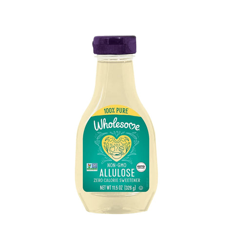 Wholesome Sweeteners 11.5-Ounce Allulose, Zero Calorie Sweetener, Keto Friendly, Non GMO, Non-Erythritol, Gluten Free & Vegan Liquid Sweetener, 6 Pack