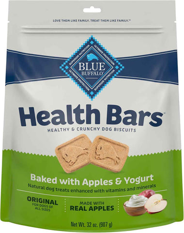 Blue Buffalo Health Bars Apples & Yogurt Mini Dog Biscuits, 32 oz