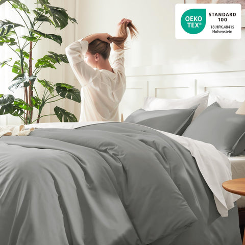 Litanika Comforter Full Size, 3 Pieces Lightweight Solid Bed Set