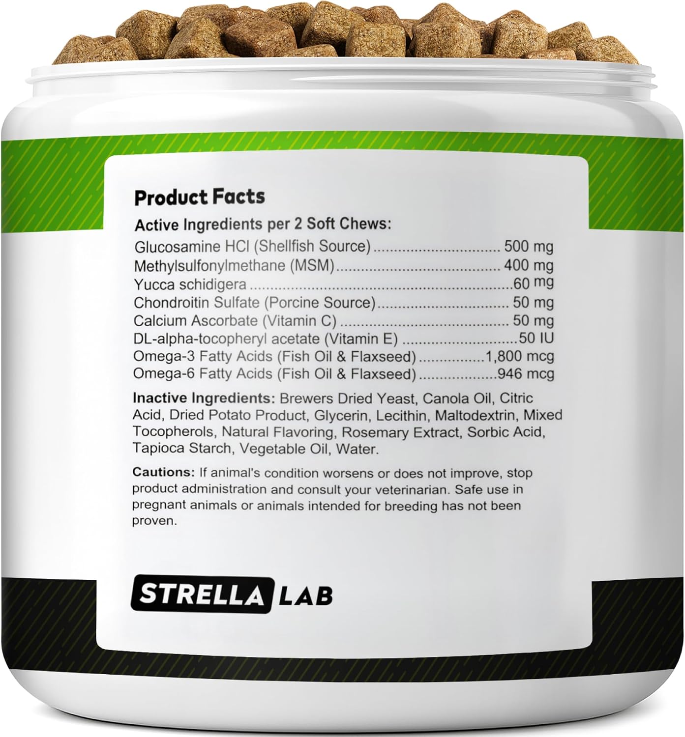 Advanced Glucosamine for Dogs, Chondroitin & MSM Hip Joint Supplement Chews