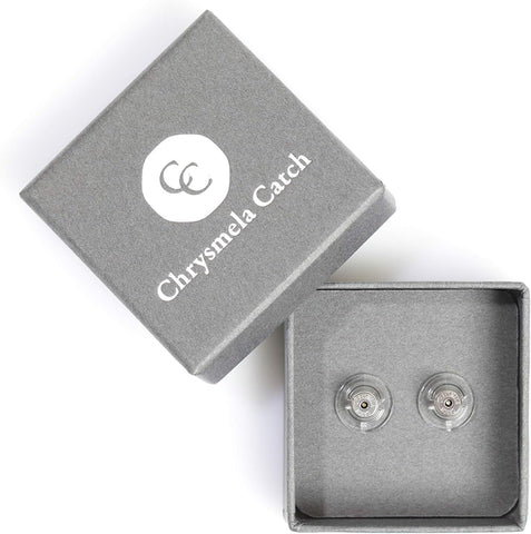 Chrysmela Catch Platinum Locking Earring Backs with Lift Support Disc