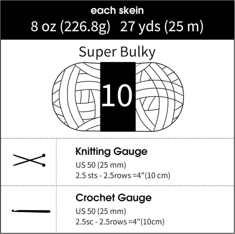 HOMBYS Country Blue Chunky Chenille Yarn for Crocheting and Knitting, Super Bulky Hand Knitting Blanket Yarn, Soft Plush, Jumbo Pack (27 yds, 8 oz Each Skein)