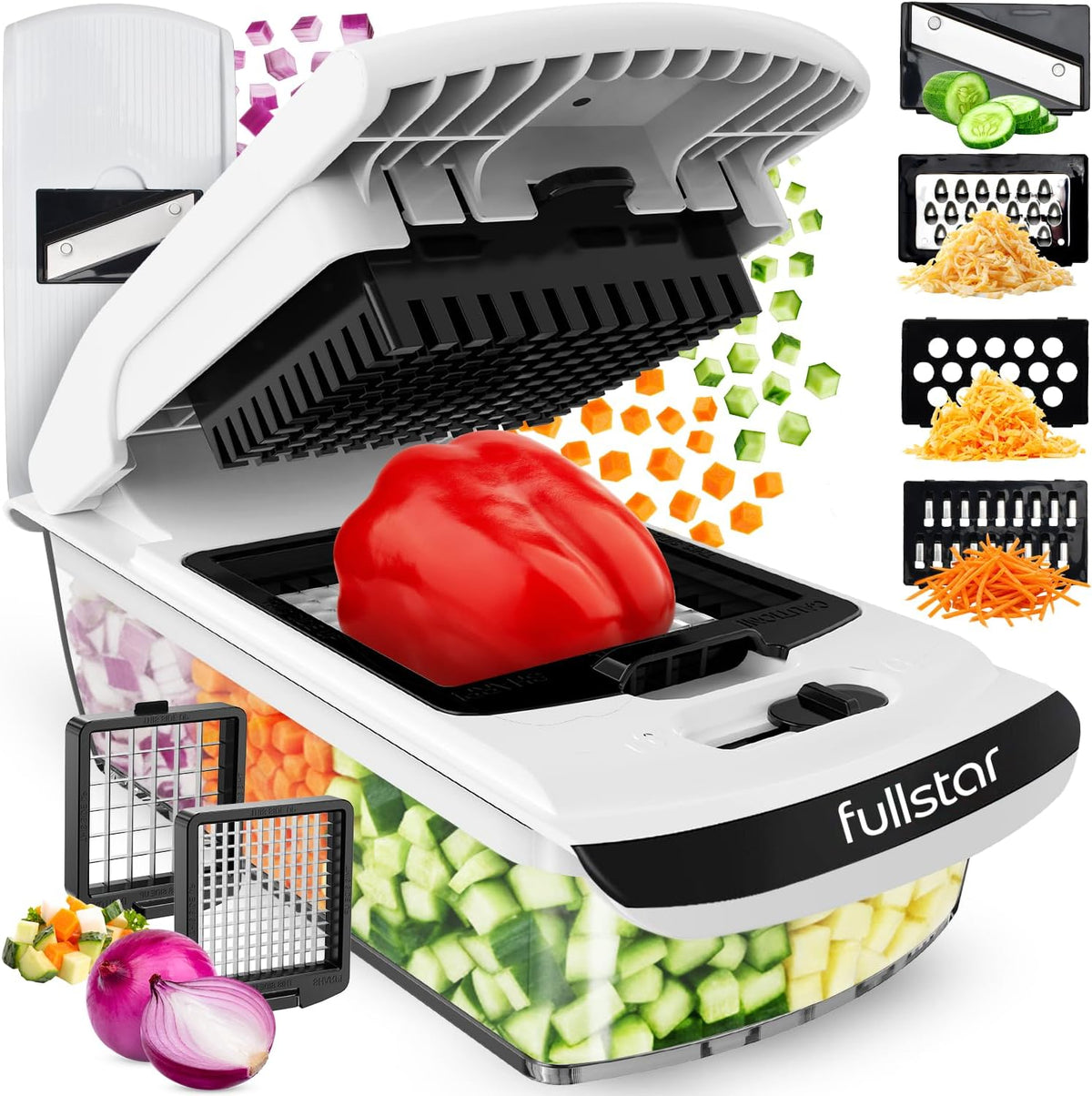 Fullstar Pro Original Vegetable Chopper & Mandoline Slicer Kitchen Gadget