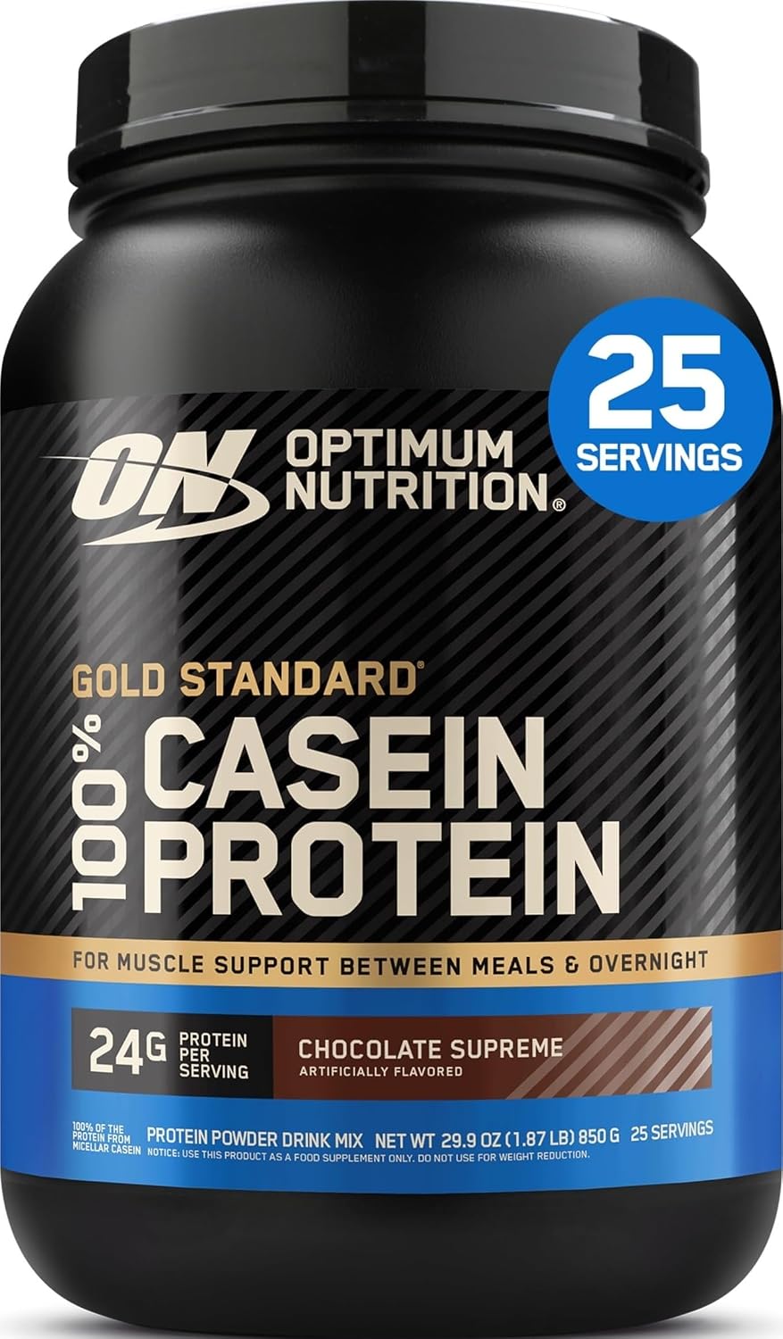 Optimum Nutrition Gold Standard Casein Protein Powder Chocolate Supreme 2LB