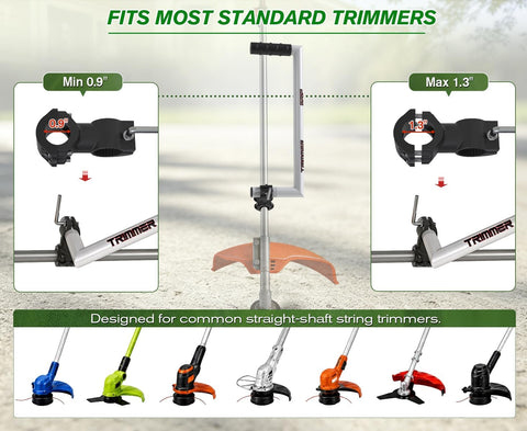 Upgraded Weedeater Handle, WeedEater Trimmer Handle Extension Lawn Ergonomic String Trimmer for Back Saver, Lawn Care and Landscaping-17.7IN