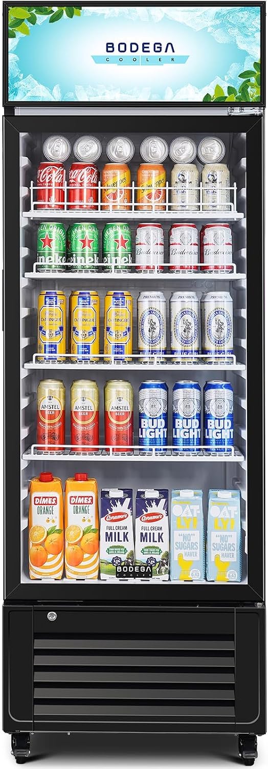 BODEGA 10 Cu.Ft Commercial Beverage Refrigerator with Interior LED
