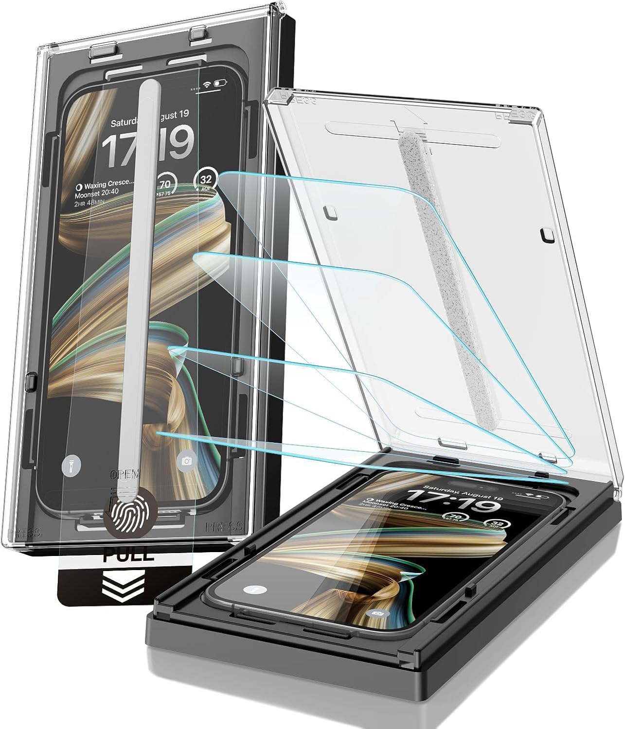 EZ-GLAZ-4 Pack for iPhone 17 Pro Max Screen Protector (6.9") HD Clear