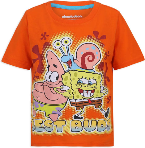 Nickelodeon Spongebob Squarepants Boys 4 Pack T-Shirt for Big Kids