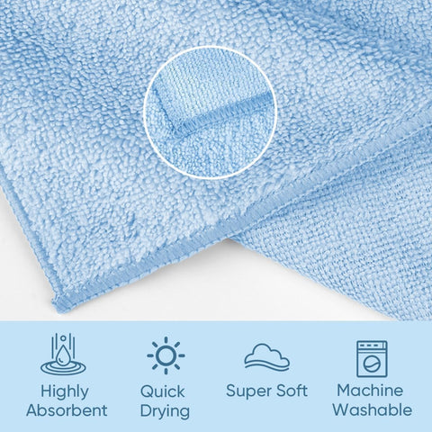 HOMEXCEL Washcloths 12PK, Ultra Soft&Highly Absorbent Face Towels, 12X12 in