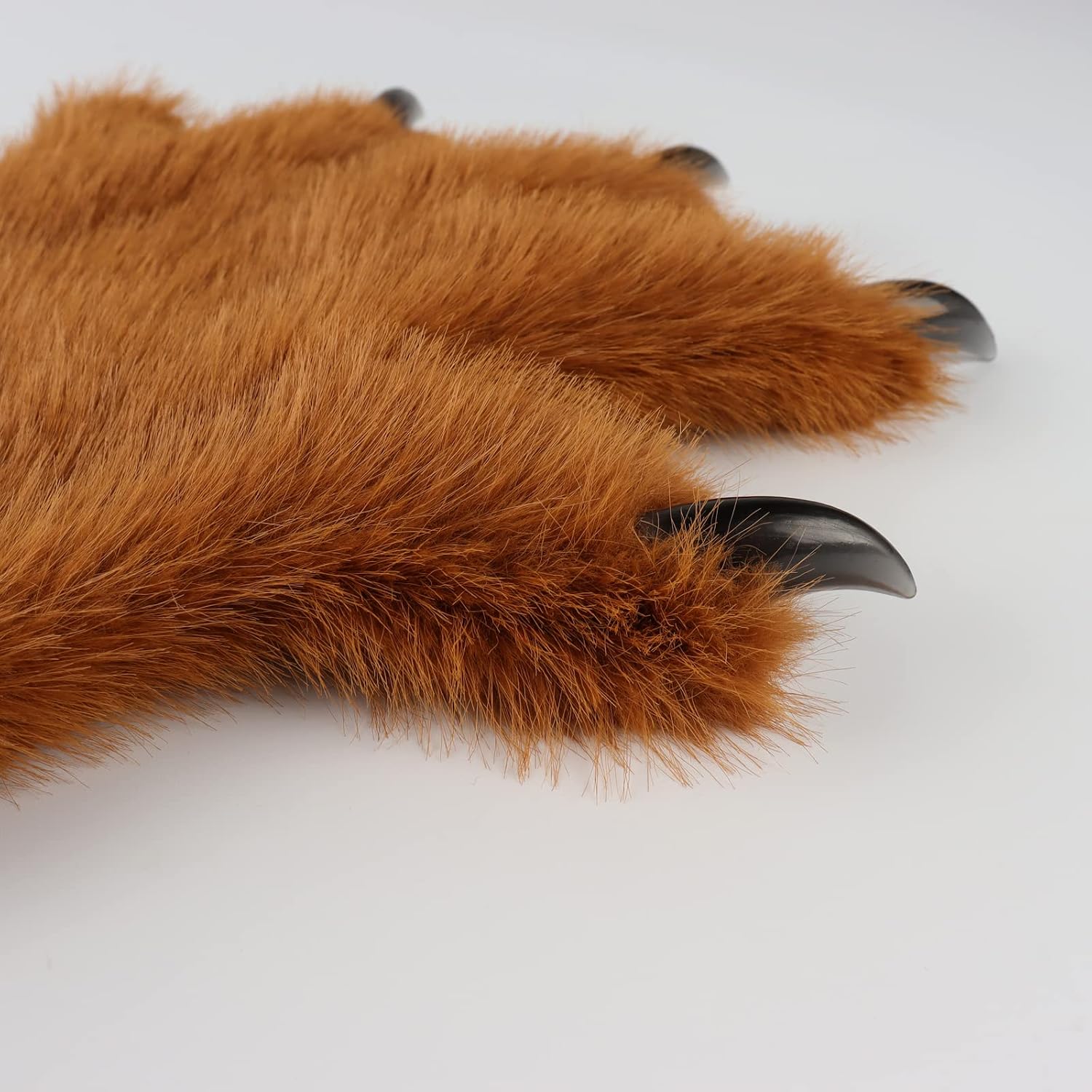 HAOAN Wolf Fox Tail Clip Ears and Gloves Set Halloween Christmas Party Costume for Women