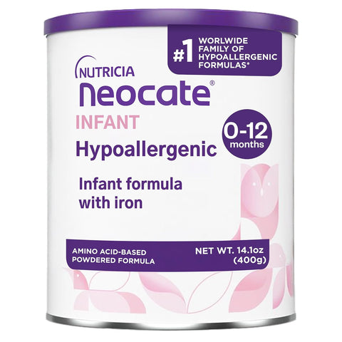 Nutricia Neocate Infant - Food Allergy Relief Hypoallergenic Baby Formula with Amino Acids - Well-Tolerated & Supports Normal Growth - Dairy-Free Infant Formula with DHA, ARA - 0-12 months - 14.1 oz